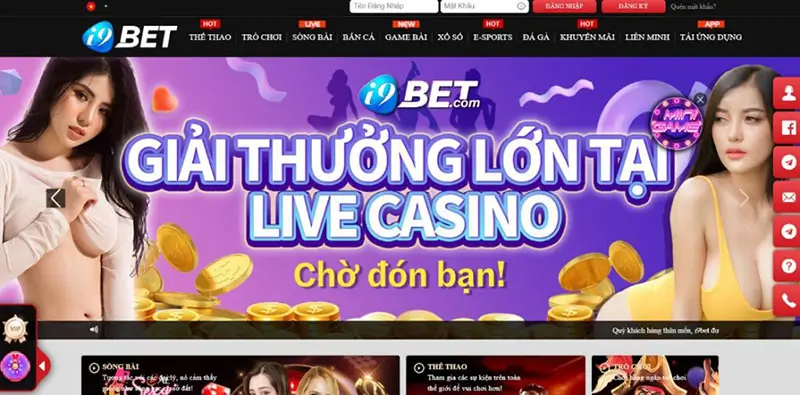 Casino live i9bet với Dealer xinh đẹp hết nấc